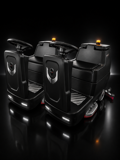 TitanX x2 EOS 26" Dominator Pro Bundle Dual Ride-On Commercial Floor Scrubber System Includes 3-Year Warranty & U.S. Support