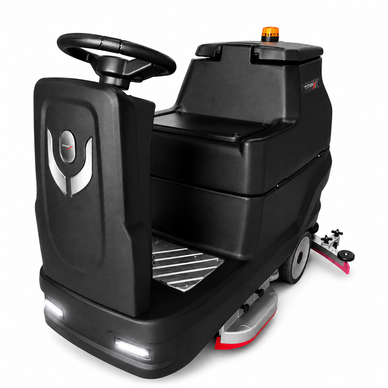TitanX EOS 26" 30 Gal Ride On Commercial Floor Scrubber Includes 3-Year Warranty & U.S. Support