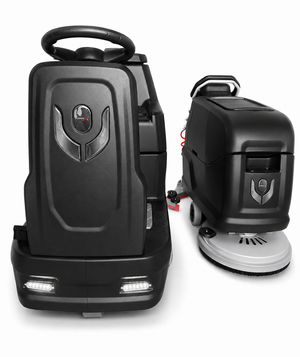 TitanX Power Clean Pro Bundle HELIOS 20" Self Propelled Walk Behind + EOS 26" Ride-On Commercial Floor Scrubbers Includes 3-Year Warranty & U.S. Support