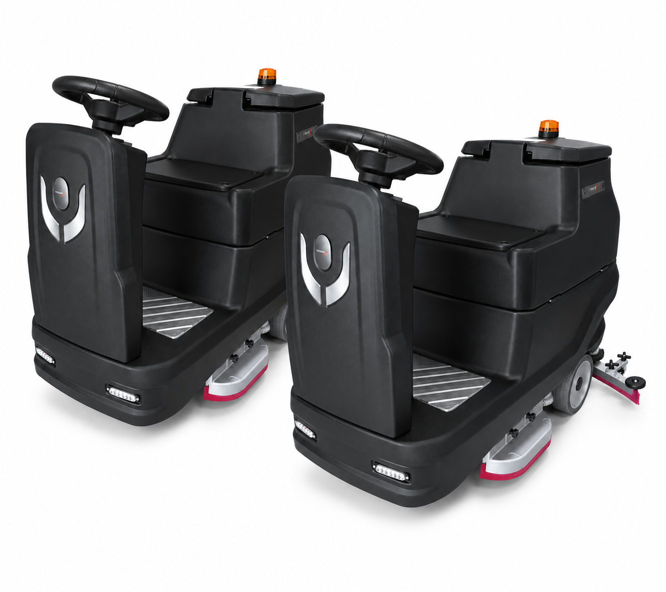TitanX x2 EOS 26" Dominator Pro Bundle Dual Ride On Commercial Floor Scrubbers Includes 3-Year Warranty & U.S. Support