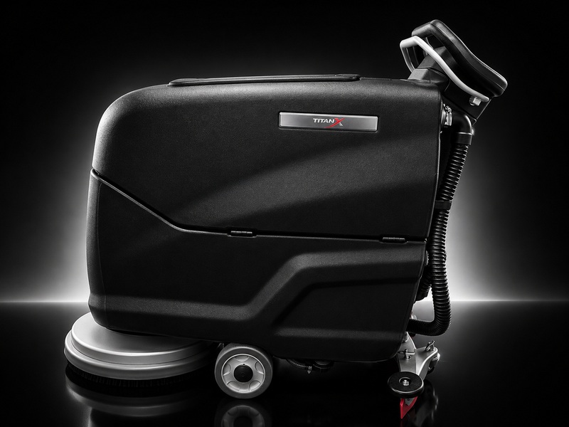 HELIOS 19" Self-Propelled Walk-Behind Commercial Floor Scrubber Includes 3-Year Warranty & U.S. Support