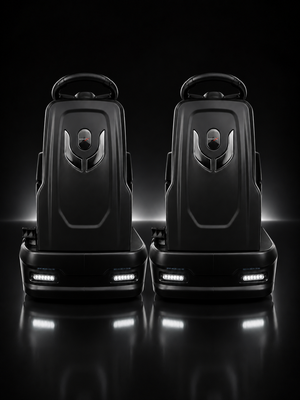 TitanX x2 EOS 26" Dominator Pro Bundle Dual Ride-On Commercial Floor Scrubber System Includes 3-Year Warranty & U.S. Support